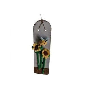new Floral Wall hand painted hanging fan blade wall decor 21 inches long